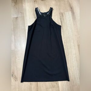 Women’s Alice & Trixie Black Leather Trim Halter Dress - Size M